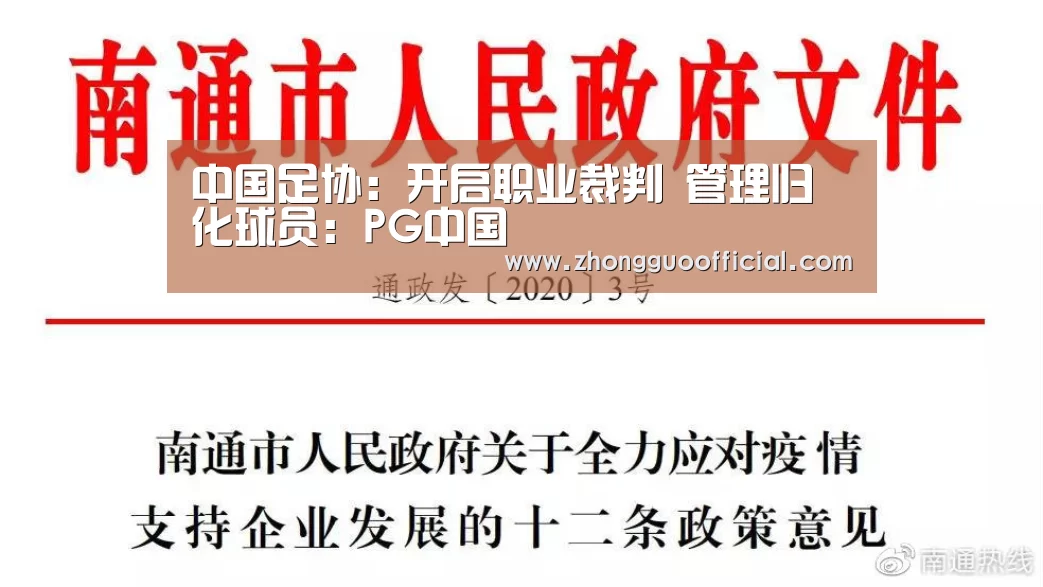 中国足协:开启职业裁判 管理归化球员:PG中国(图1) PG中心